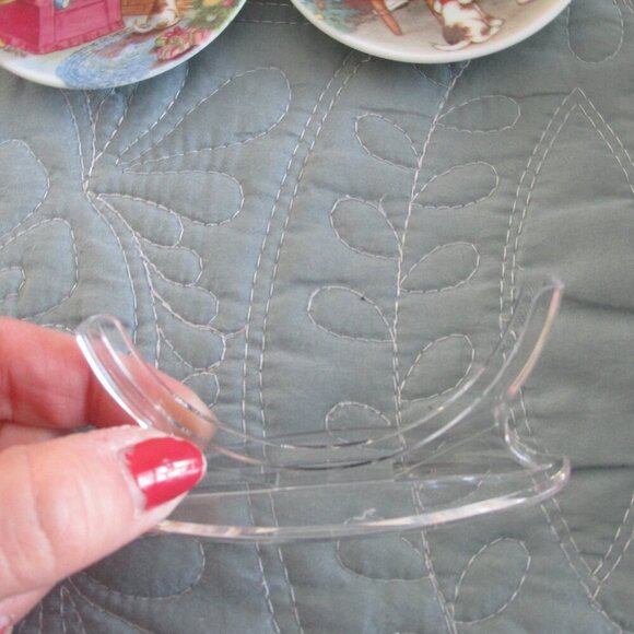 Hallmark Keepsake Ornament 1988 Waiting For Santa Collectors‎ Plate Lot of 2 - Picture 9 of 9